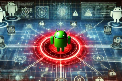 A hacked Android device symbolizing a cyber attack