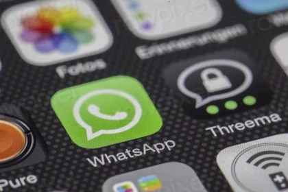 Whatsapp app icon on a smartphone