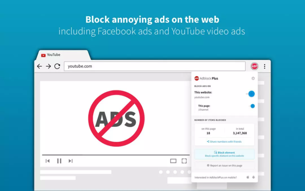 Adblock plus ad blocker
