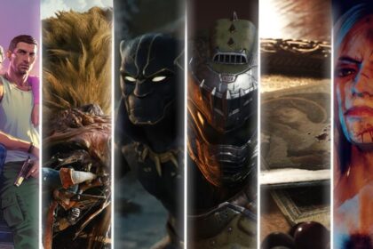 Collage of top 10 most anticipated video games for 2025 including GTA VI, Civilization VII, and Metroid Prime 4: Beyond on modern consoles and PCs