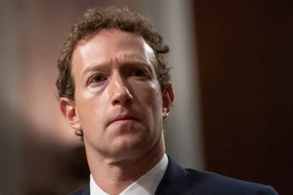Mark Zuckerberg looking serious