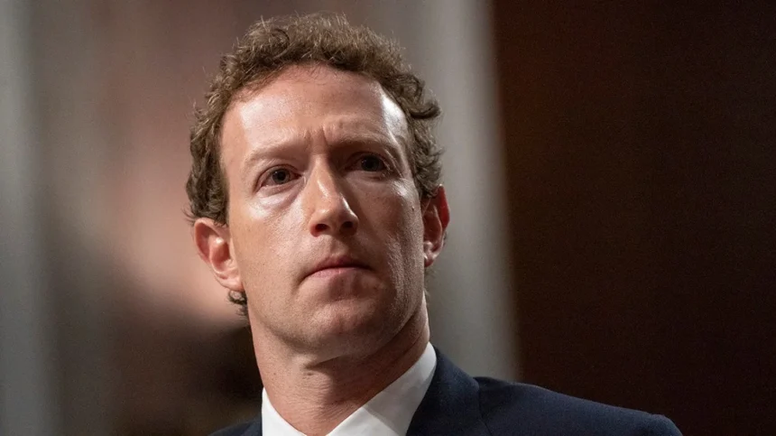 Mark Zuckerberg looking serious