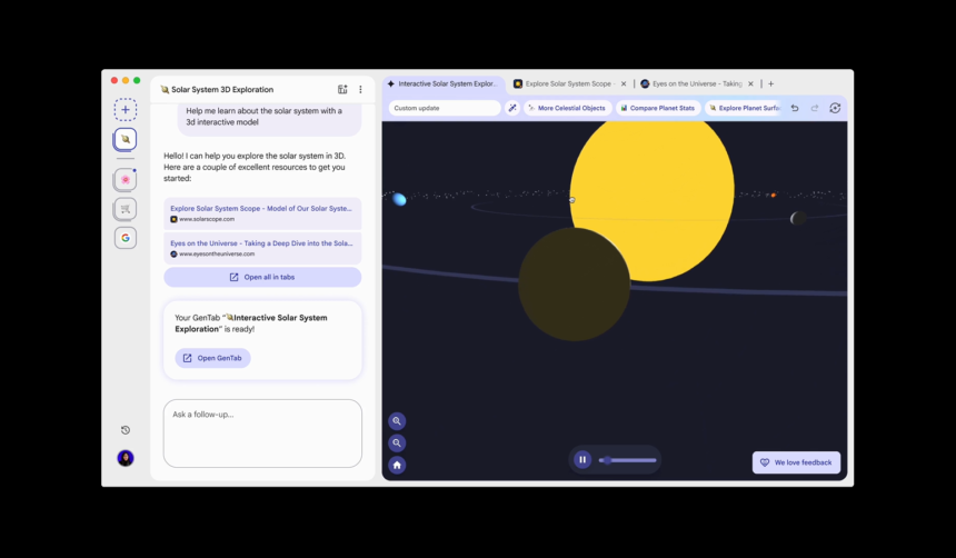 Google Disco, GenTabs, Gemini 3, AI browser, Google Labs, web apps